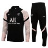 Paris Saint Germain Sudadera De Entrenamiento Trajes 2021/22 Rosa Negra Quarter-Zip - Hombre Paris Saint Germain Sudadera De Entrenamiento Trajes 2021/22 Rosa Negra Quarter-Zip - Hombre